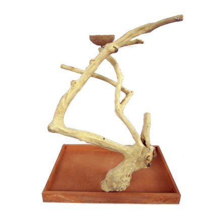 Medium Java Wood Table Top Play Stand  AE500M - 22"x14"x22"