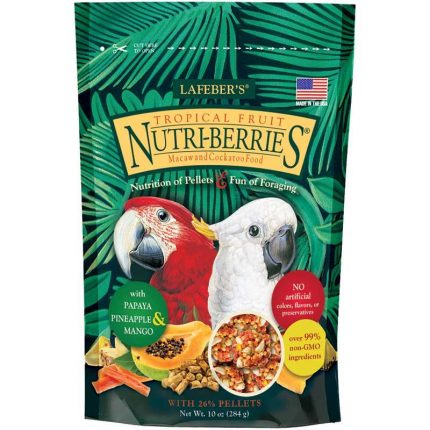 NUTRI-BERRIES – TROPICAL FRUIT – MACAW/COCKATOO – 10 OZ