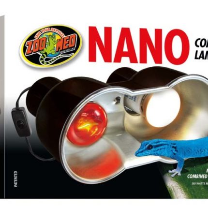 Zoo Med Nano Combo Dome Lamp Fixture Black, 8 In X 4 in