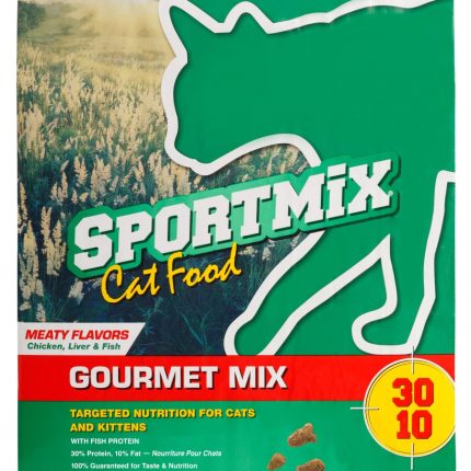 Sportmix Gourmet Mix Dry Cat Food Meaty Flavors, 15 lb