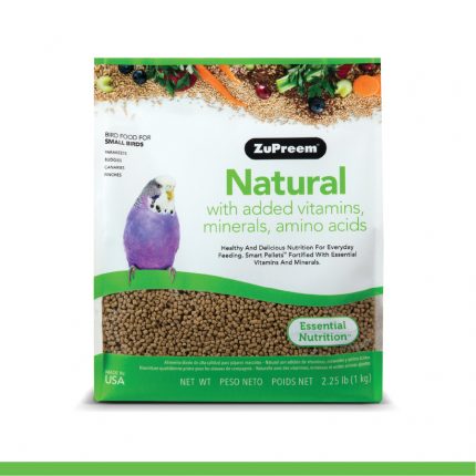 ZuPreem Natural Bird Food Parakeets, 2.25 lb