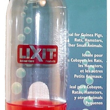 Lixit Aquarium Cage Bottle for Small Animals Clear, Blue, 10 oz