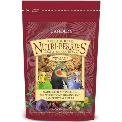 NUTRI-BERRIES – SENIOR BIRD – PARAKEET/COCKATIEL – 10 OZ