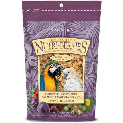 NUTRI-BERRIES – SENIOR BIRD – MACAW/COCKATOO – 10 OZ