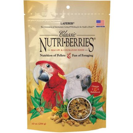 NUTRI-BERRIES – CLASSIC – MACAW/COCKATOO – 10 OZ