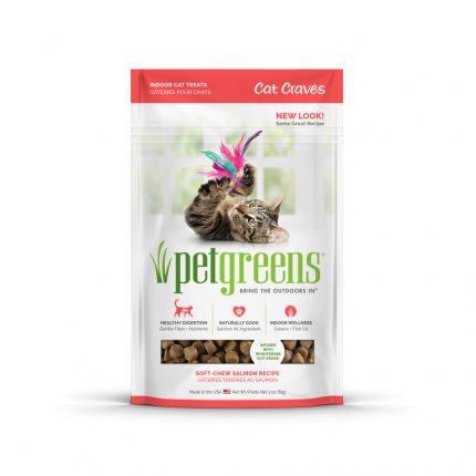 Pet Greens Cat Craves Semi-Moist Soft Cat Treats Salmon, 3 oz