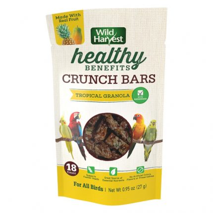Wild Harvest Healthy Benefits Crunch Bars Bird Treats Tropical Granola Tropical Granola, 18 ct