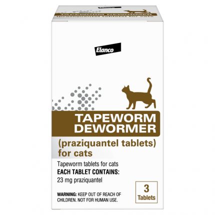 Tapeworm Dewormer 3 Tablets For Cats