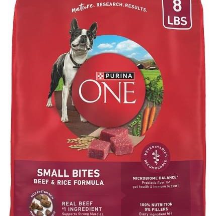 Purina One Small Bite Beef Dog 8 lb